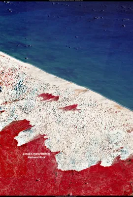 The dunes and lagoons of Lençóis Maranhenses National Park, Brazil