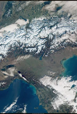 Snowfall in the Alps currently in line with historical averages