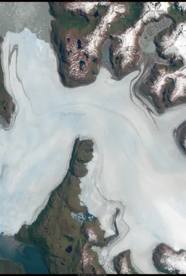 The advancing Pio XI glacier, Chile