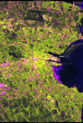 Dublin, Ireland, as seen by Copernicus Sentinel-1C