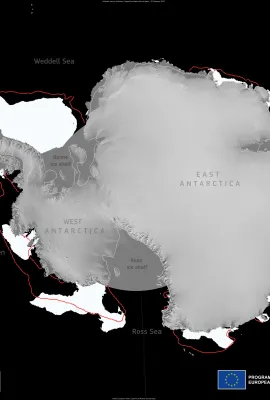 Antarctic sea ice drops to near-record low in 2025