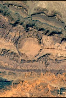 The Ouarkziz crater, Algeria