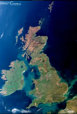 Clear skies over the UK and Ireland