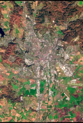 A mosaic of nature and urban life in Brno, Czech Republic