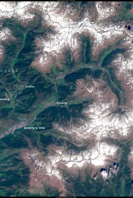 Andorra, nestled in the Pyrenees mountains