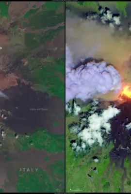 Mount Etna: eruption on 2 June 2025