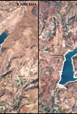 Visible impact of drought in Cyprus