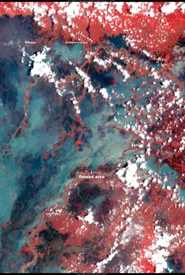 Severe flooding in the Sylhet region of Bangladesh