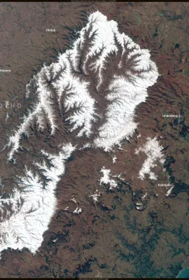 Rare snowfall in South Africa and Lesotho