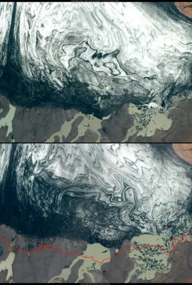 The Skeiðarárjökull glacier, Iceland