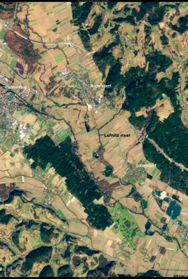 The dynamic Lafnitz River, Austria