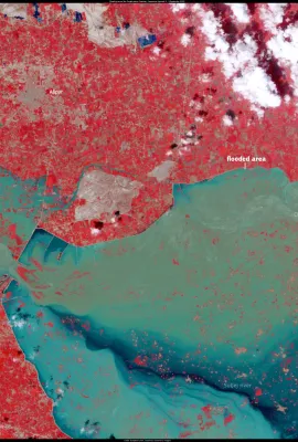 Flooding across the Punjab plains, Pakistan
