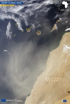 New Calima event in the Canary Islands, Spain