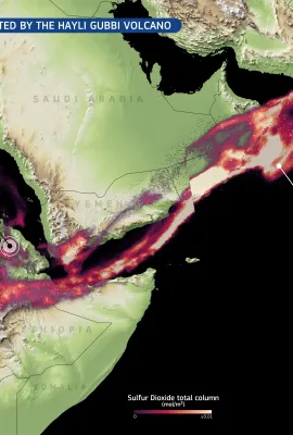 Eruption of Hayli Gubbi volcano, Ethiopia