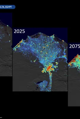 Settlement growth in the Nile Delta, Egypt