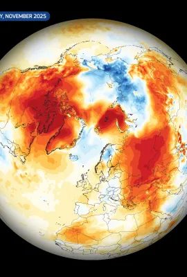 November 2025, the third warmest November on record