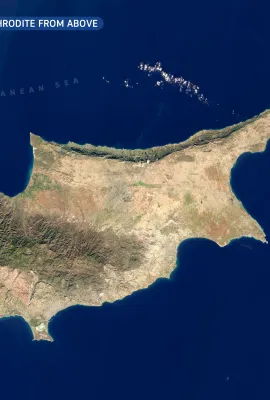 Cyprus, the Island of Aphrodite from above