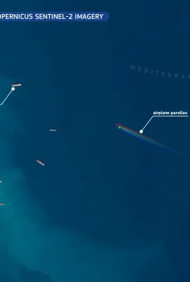 The parallax effect in Copernicus Sentinel-2 imagery