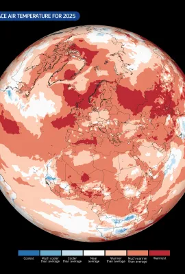 2025 was the third hottest year on record