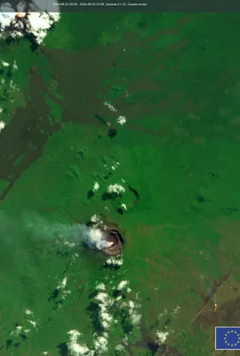 Copernicus Sentinel-2 captures Nyiragongo volcanic activity