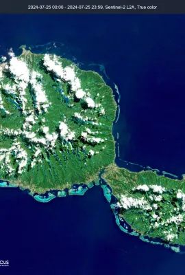 Tahiti seen from above!