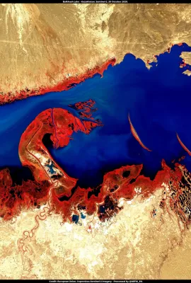 Lake Balkhash, Kazakhstan