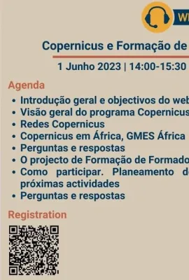 Webinar #1- Copernicus and Training for Trainers in Africa: Registration is now open!