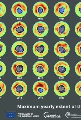 OBSERVER: Antarctic ozone hole closes early, indicating signs of recovery