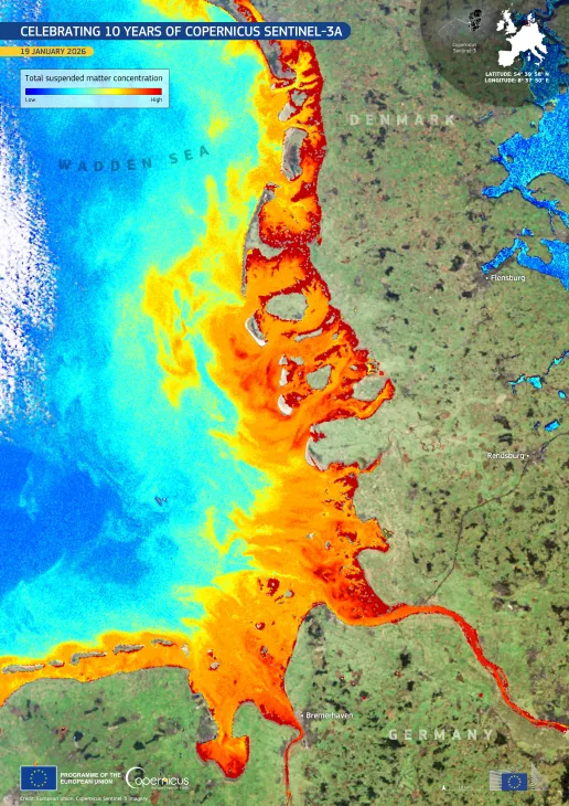 Celebrating 10 years of Copernicus Sentinel-3A