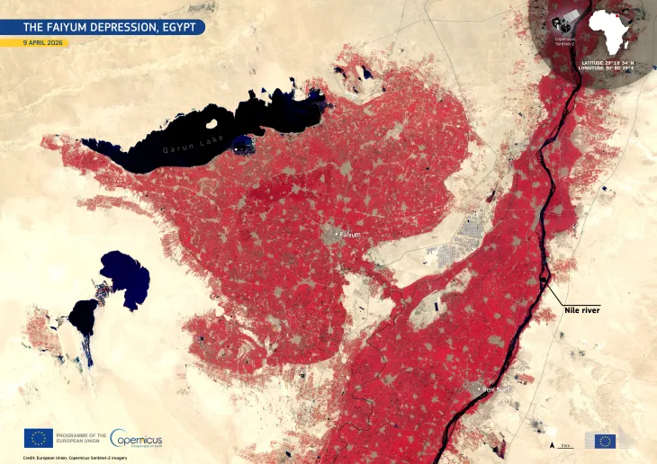 Irrigated landscapes of the Faiyum Depression, Egypt