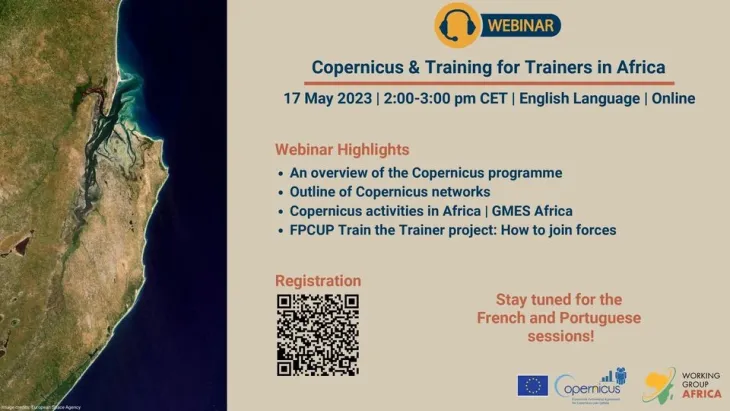 Webinar #1: Copernicus and Training for Trainers in Africa: Registration is open!