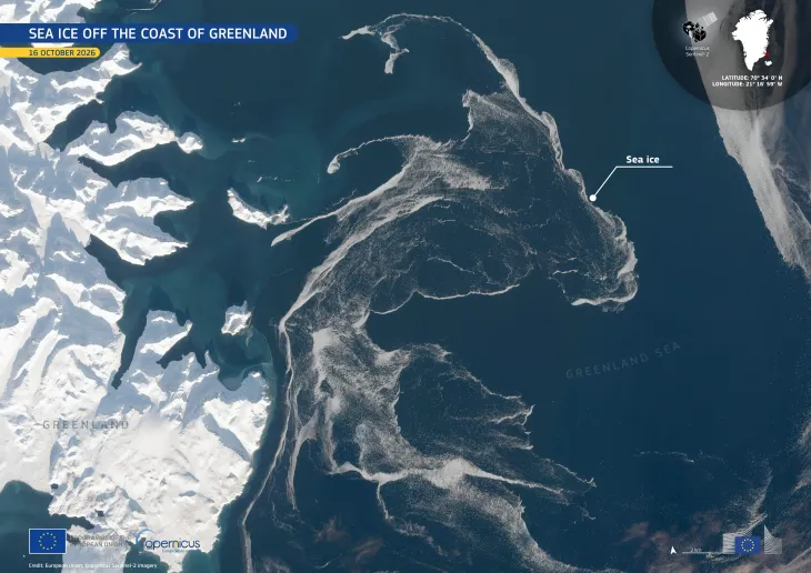 Greenland sea ice