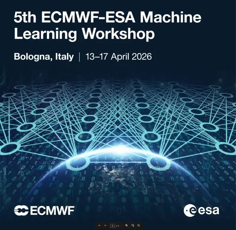 Workshop - Machine Learning for Earth System Observation and Prediction