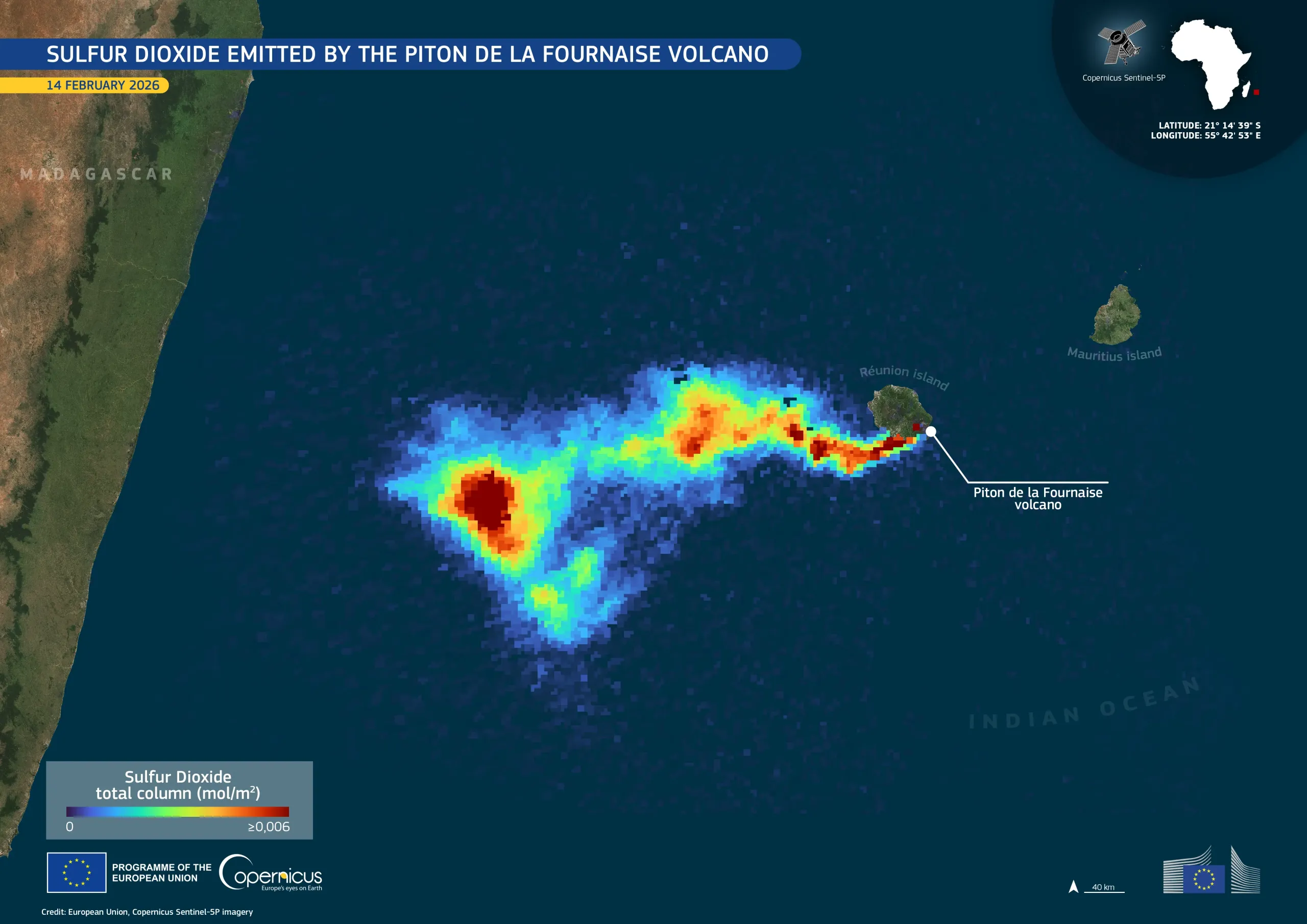 Piton de la Fournaise volcano erupts for the second time this year