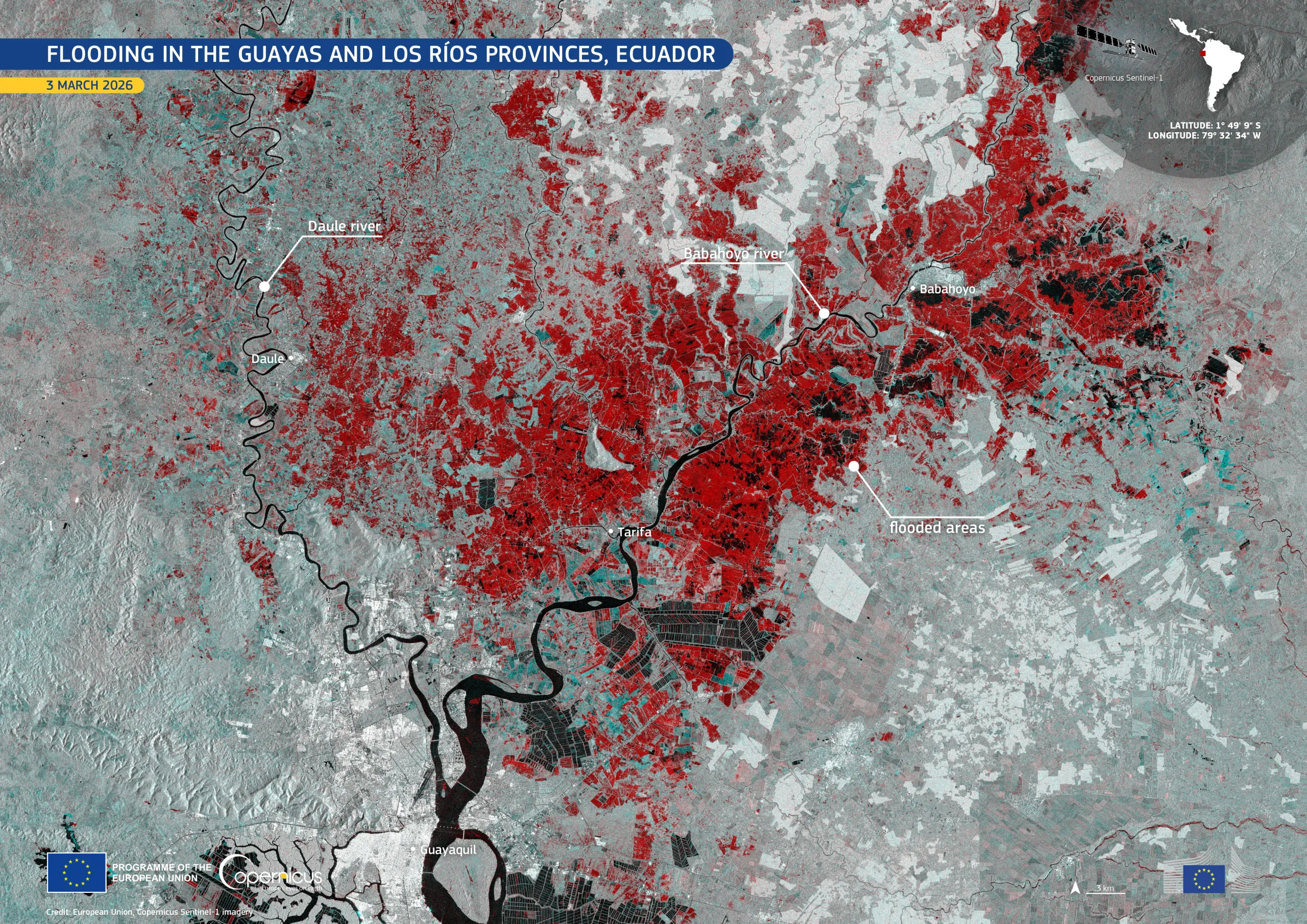 Flooding in the Guayas and Los Ríos Provinces, Ecuador