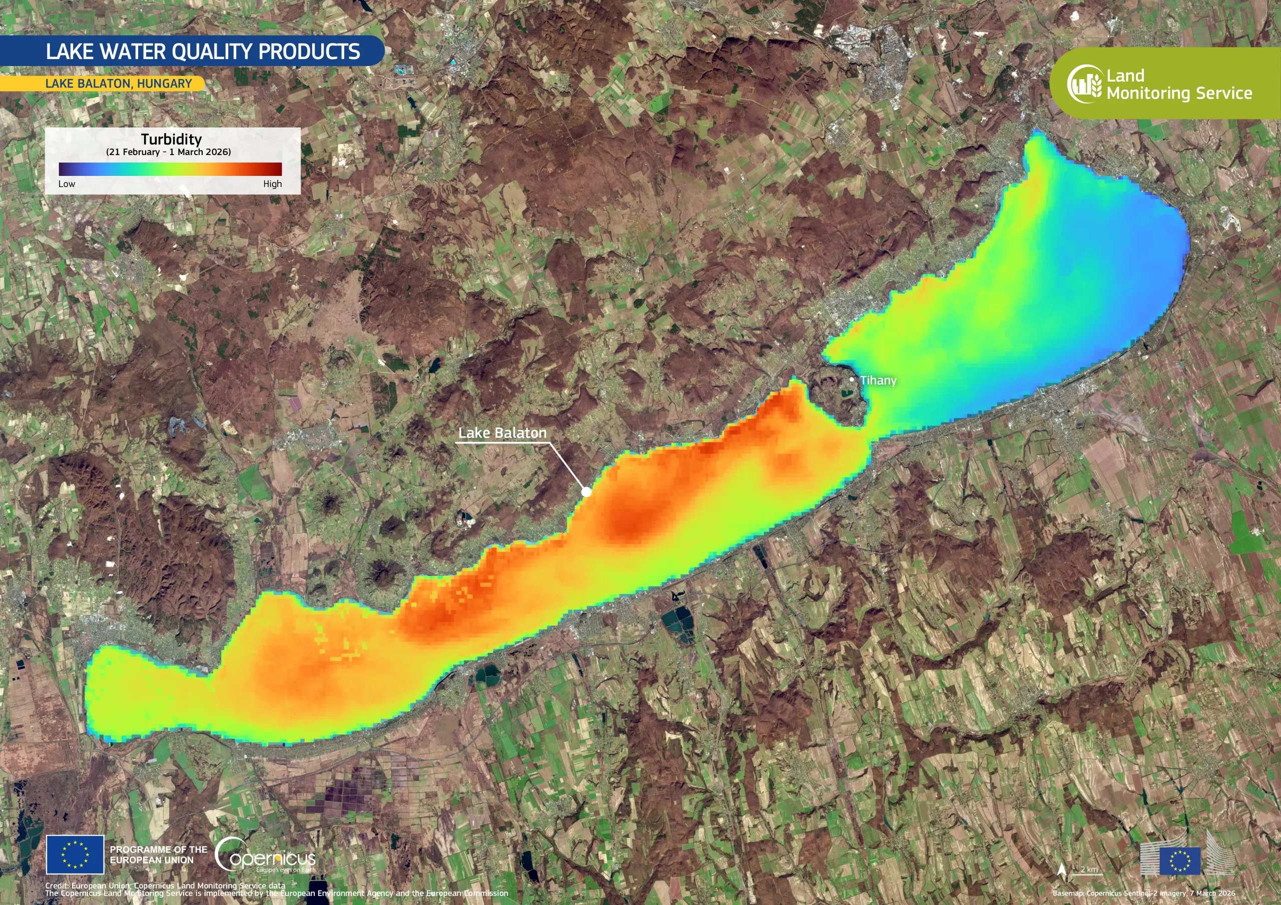 The Lake Water Quality Products from the Copernicus Land Monitoring Service