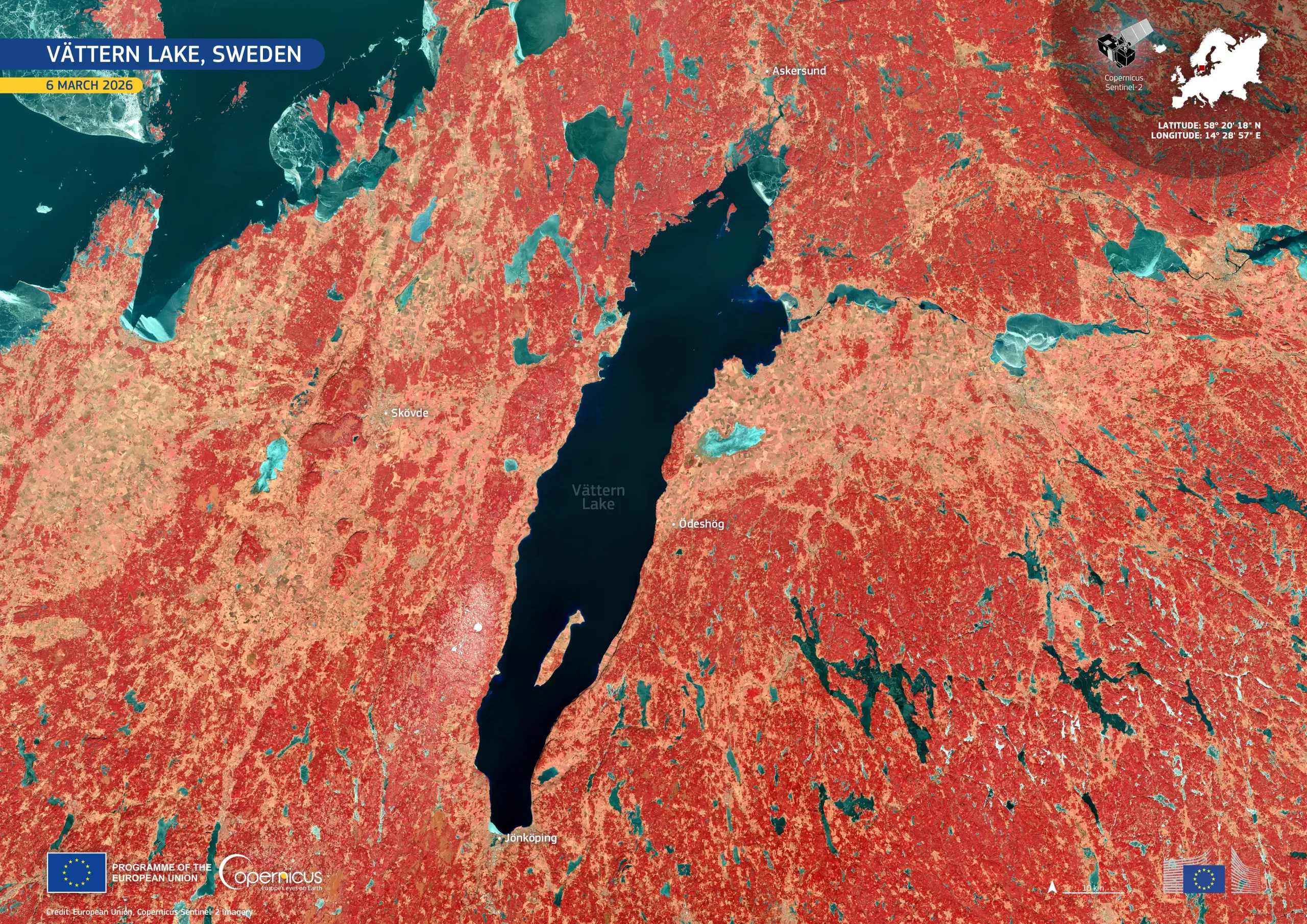 Lake Vättern: a freshwater lake at the heart of Sweden