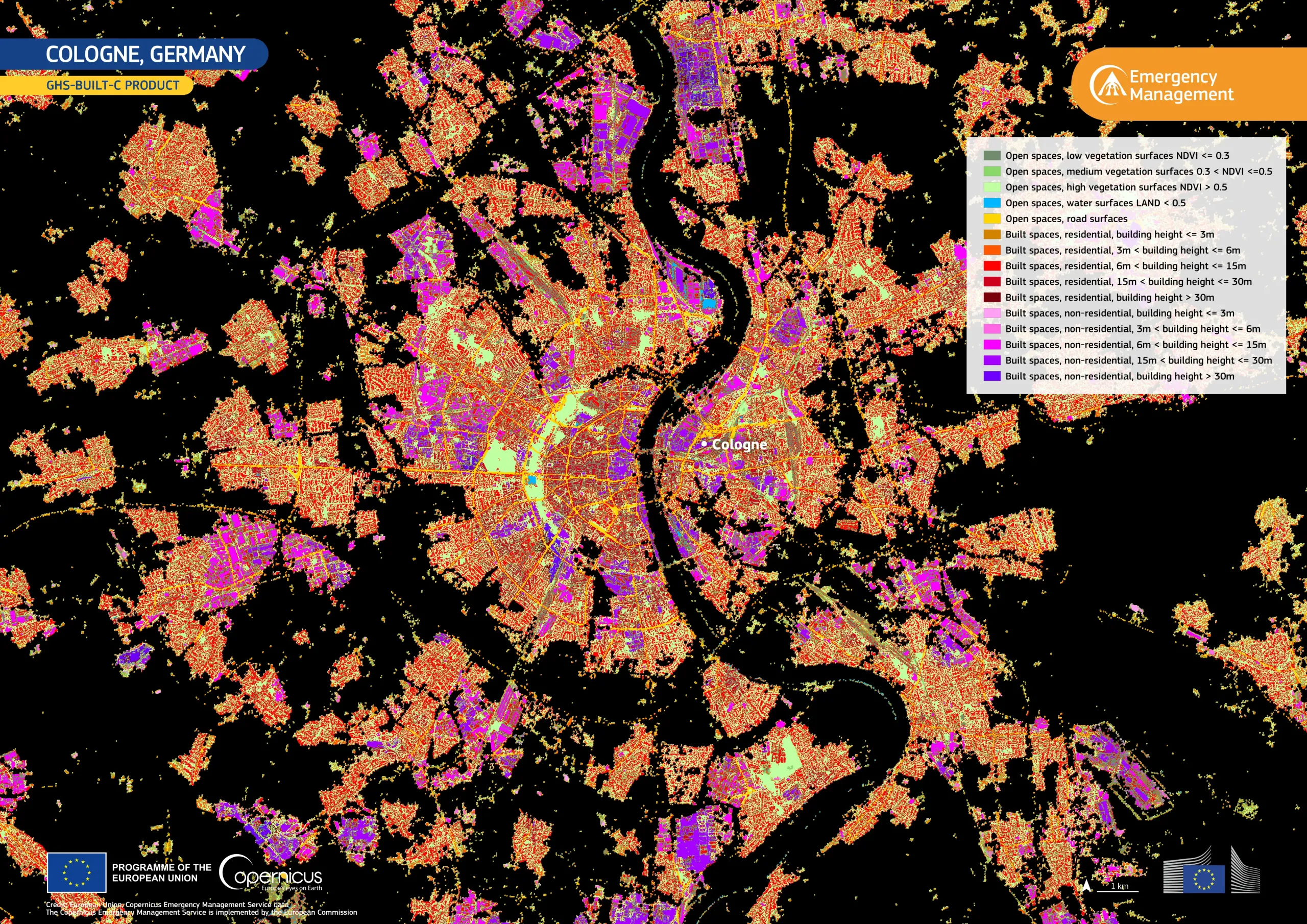 Mapping settlement patterns across Cologne, Germany  