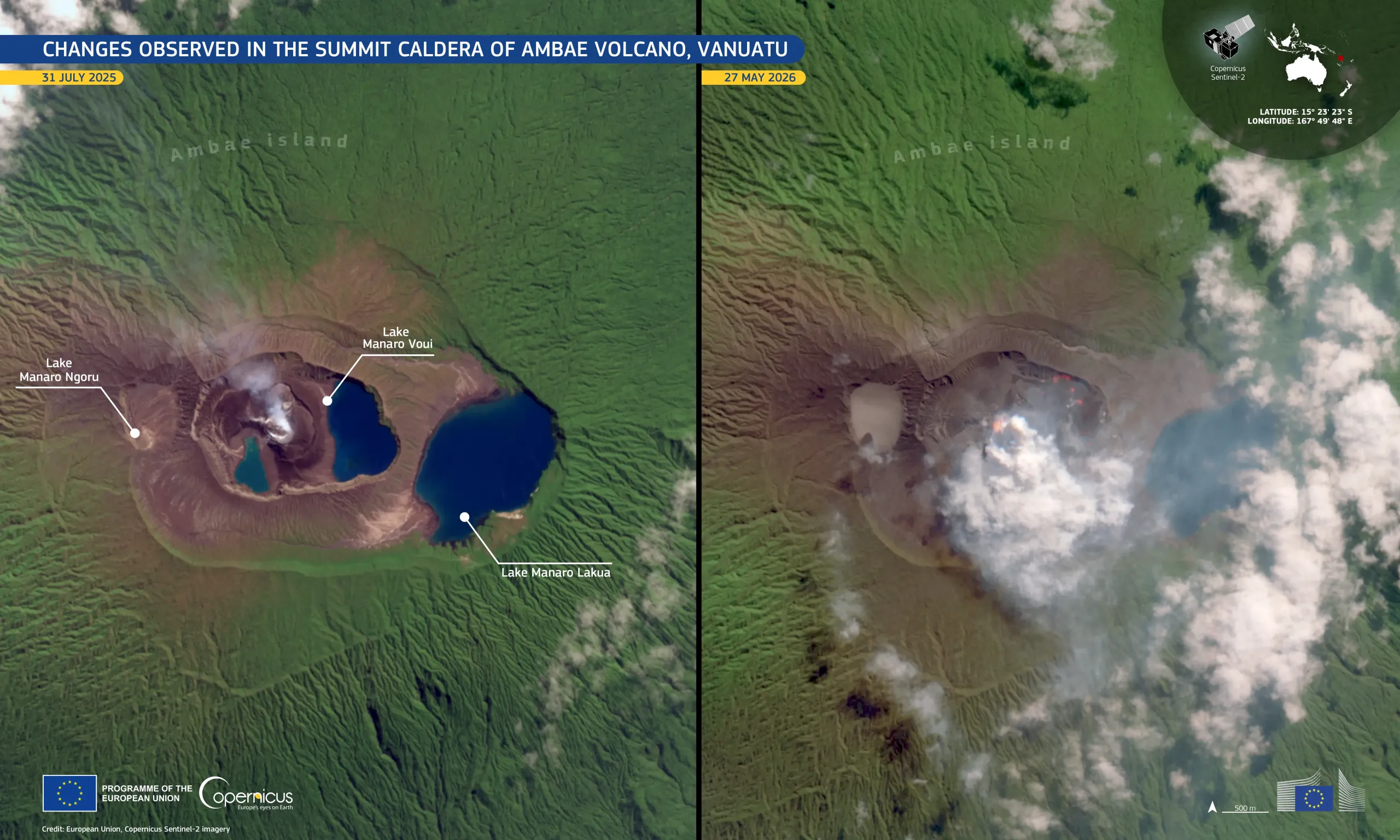 Ambae volcano