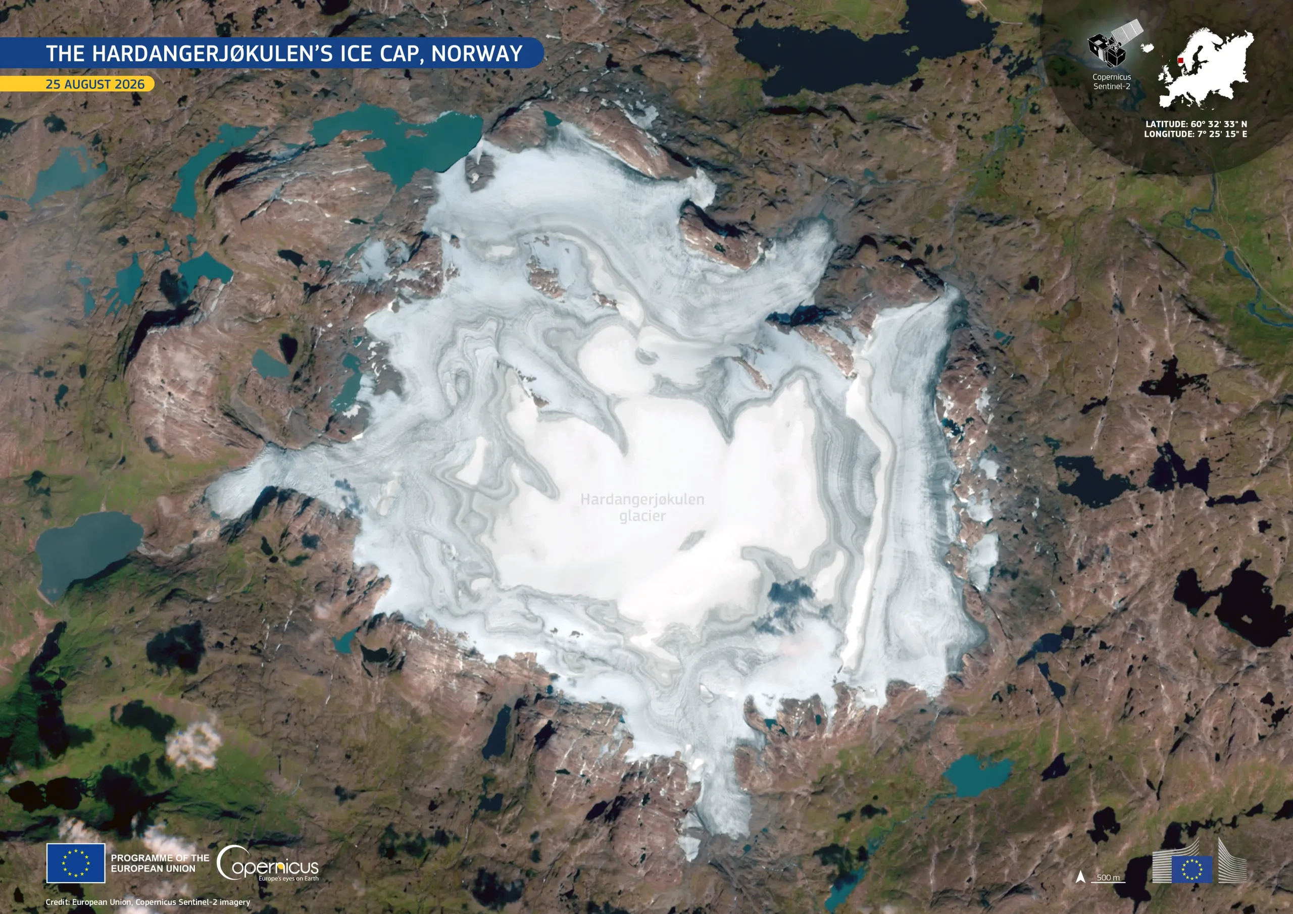 Hardangerjøkulen glacier