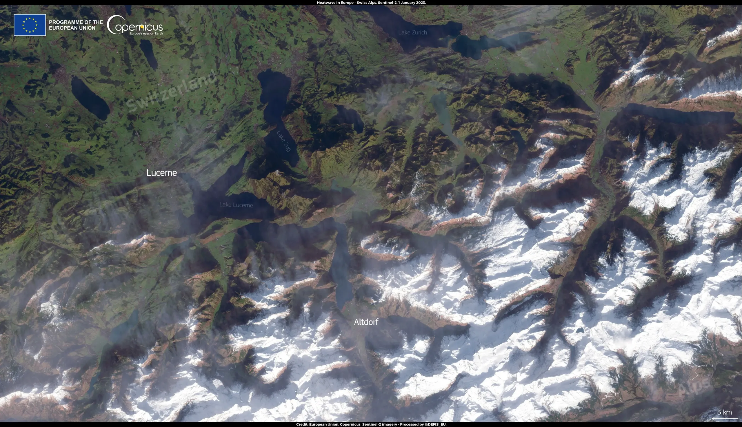 A new and historic heatwave affects Europe in January 2023