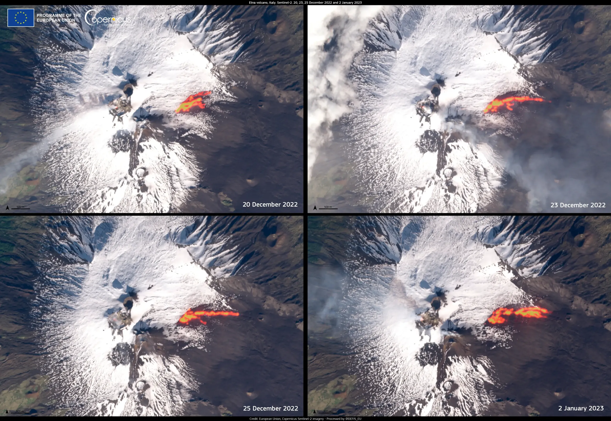 Eruptive episode at the Etna volcano