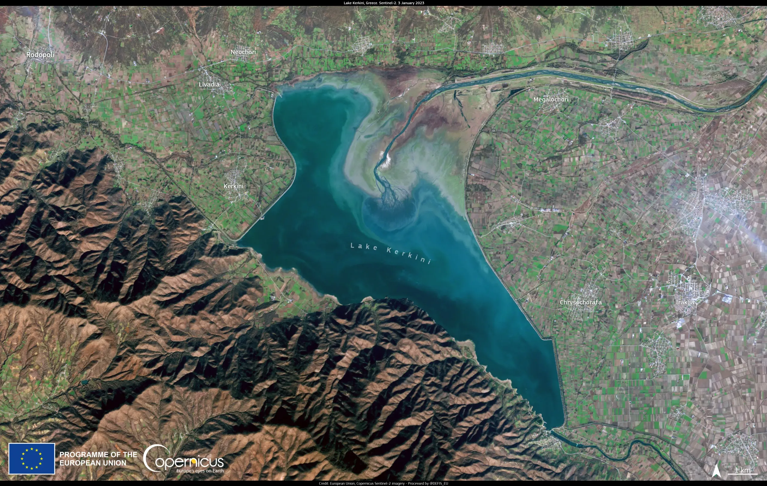 Lake Kerkini in Greece