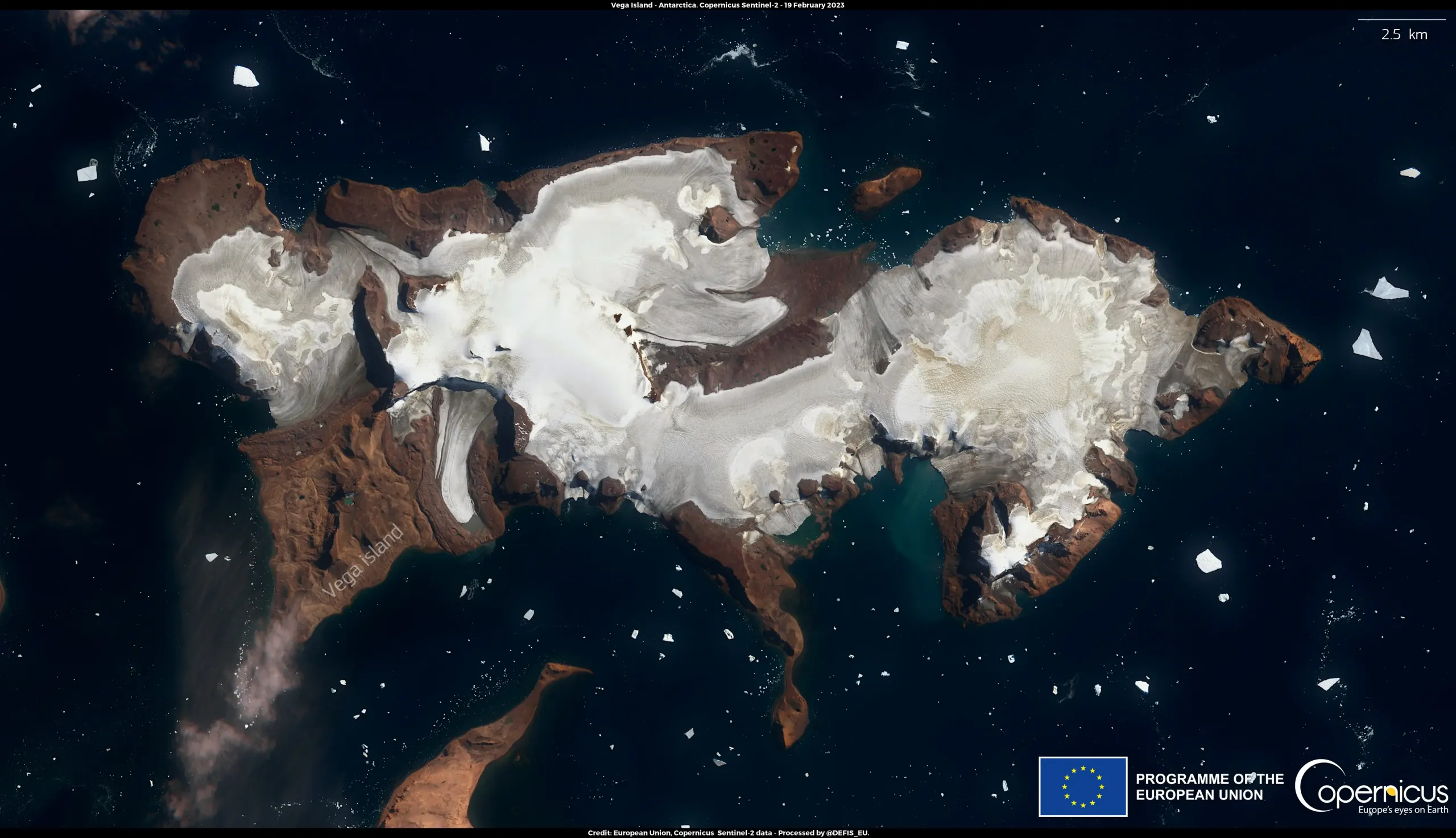 Above-average temperatures in the Antarctic Peninsula