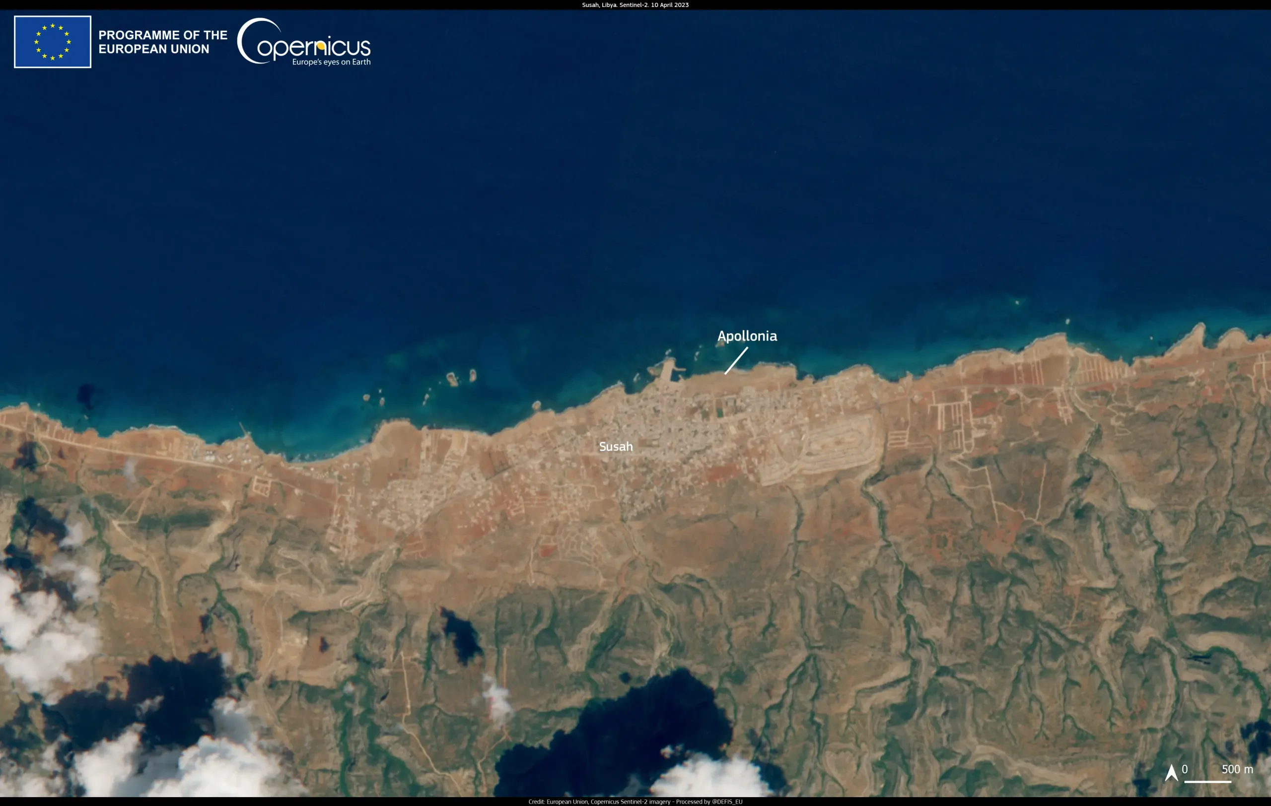 Coastal erosion threatens Cyrenaica's cultural heritage sites