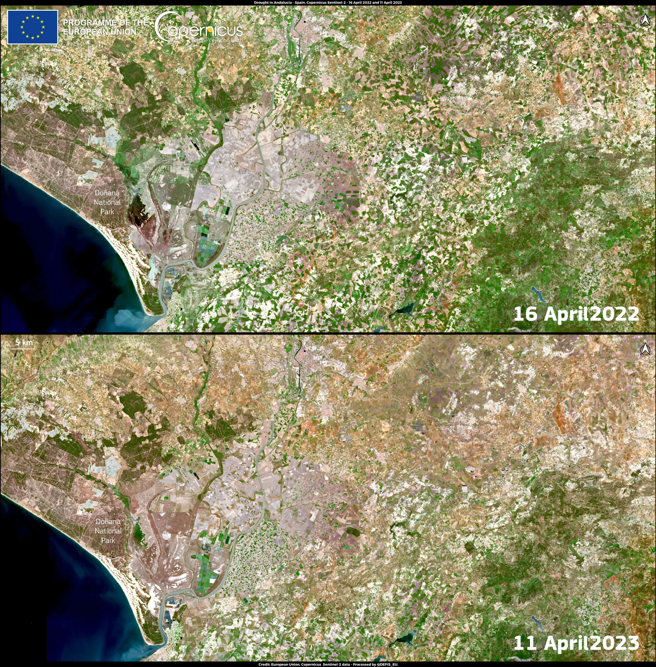 Drought in Andalusia in April 2023