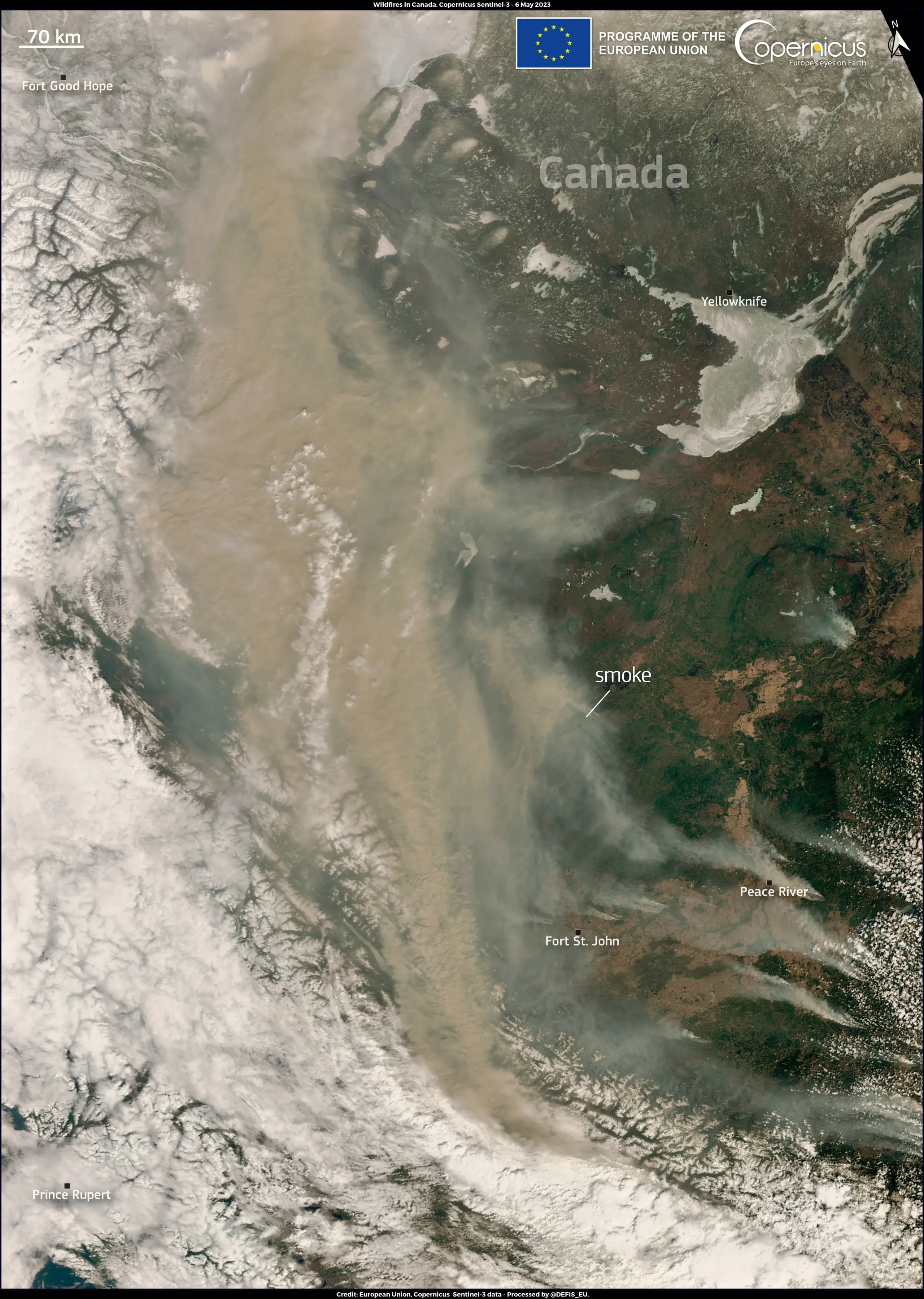 Severe wildfires are ongoing in Alberta, Canada