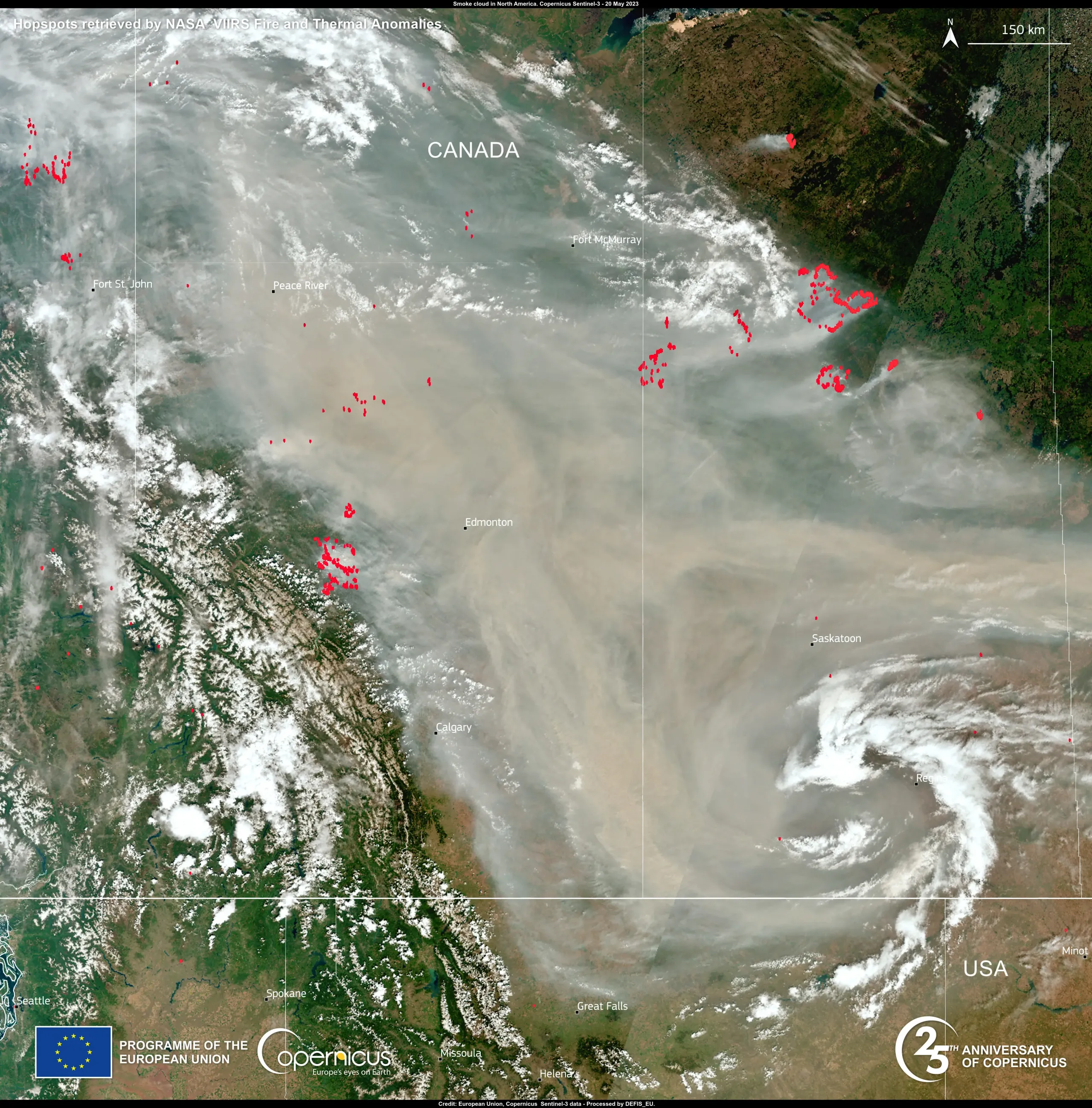 Severe wildfires continue to affect Canada’s provinces of Alberta and British Columbia in Canada