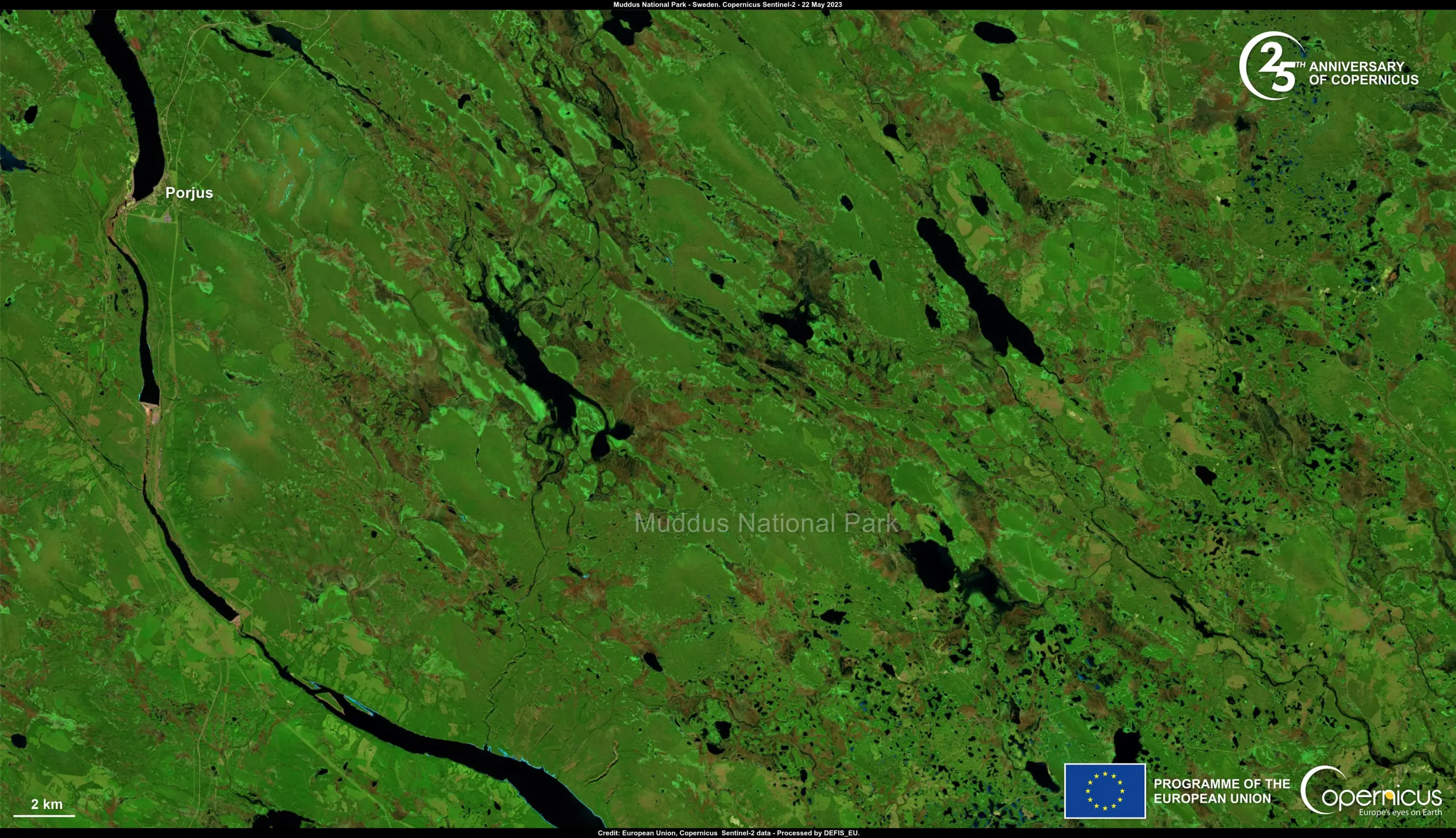 The Muddus National Park in Sweden