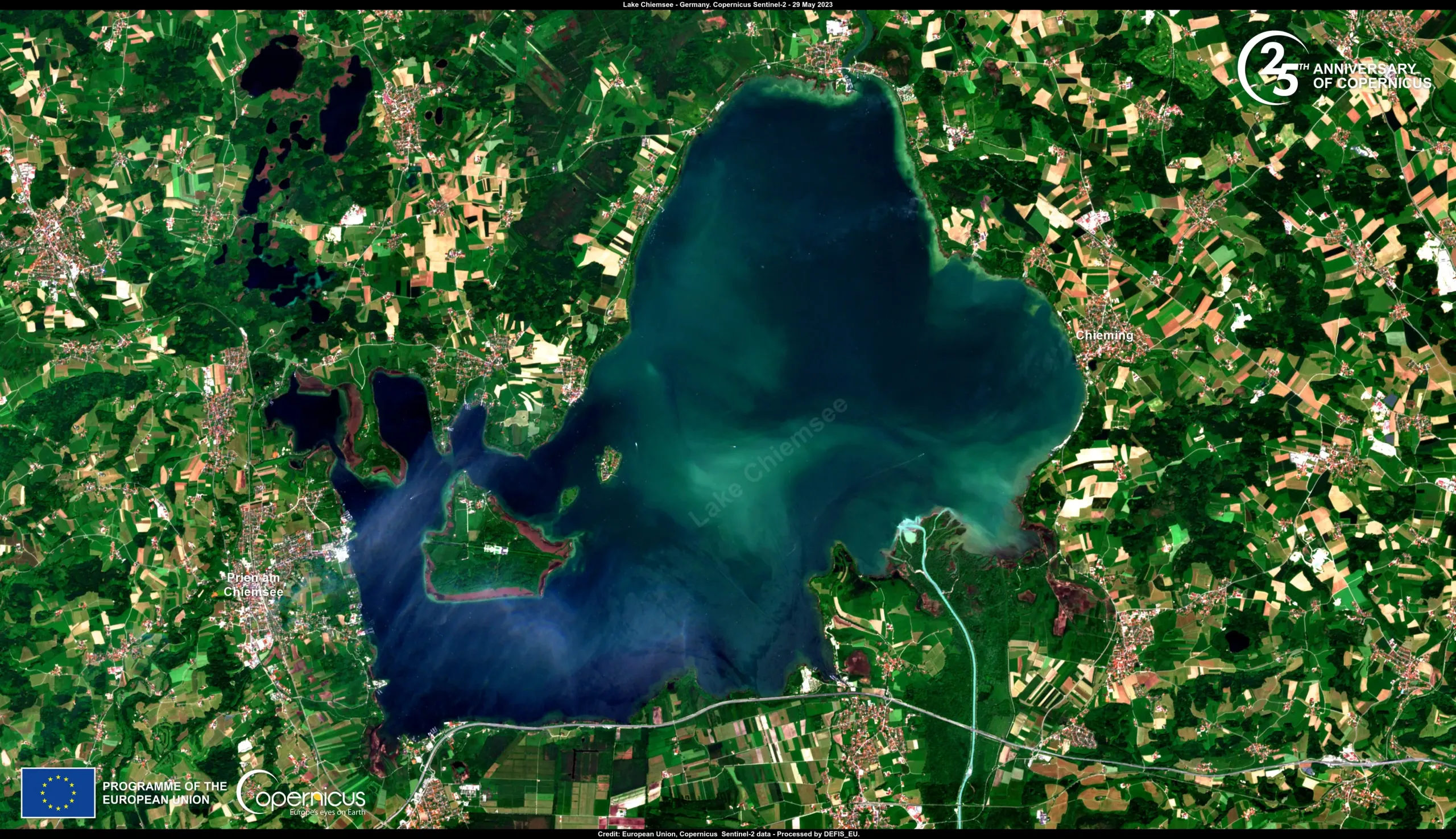 The Lake Chiemsee in Bavaria, Germany